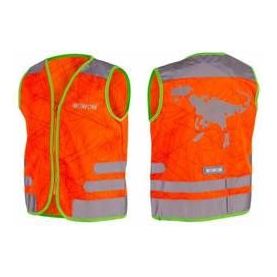 safety vest Nutty junior polyester orange size L