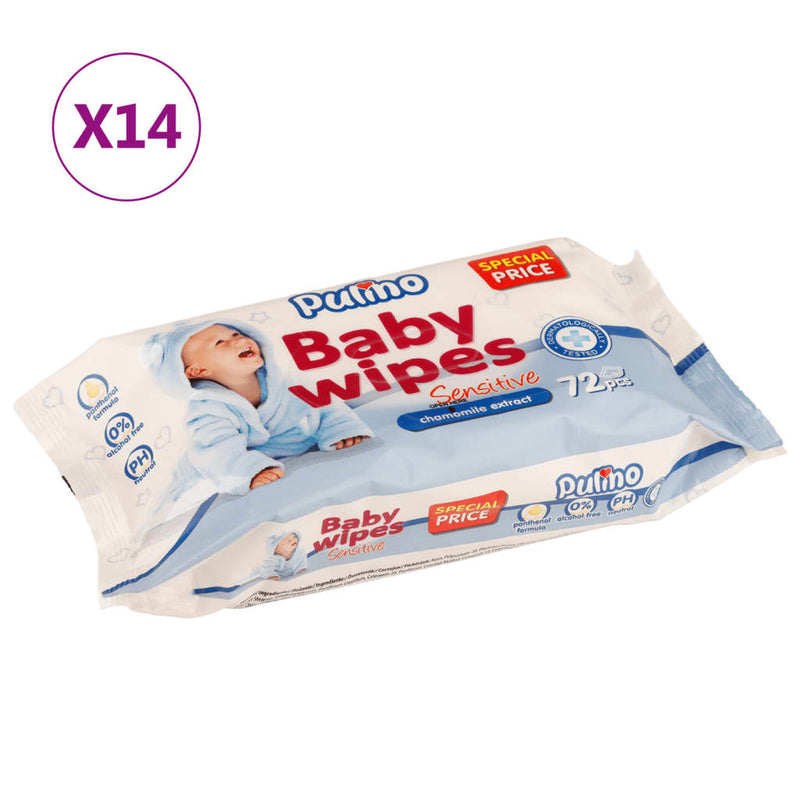 Load image into Gallery viewer, VidaXL Babydoekjes 14 pakken 1008 doekjes
