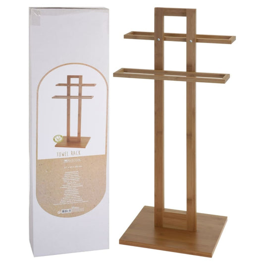 Bathroom Solutions Bathroom Solutions Handdoekenrek bamboe 38x32,5x70 cm