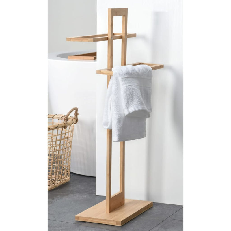 Load image into Gallery viewer, Bathroom Solutions Bathroom Solutions Handdoekenrek bamboe 38x32,5x70 cm
