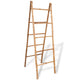 VidaXL Dubbele handdoekenladder met 5 tredes 50x160 cm bamboe