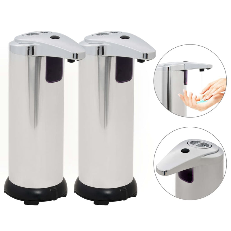 Load image into Gallery viewer, VidaXL Automatische zeepdispensers infraroodsensor 600 ml 2 st
