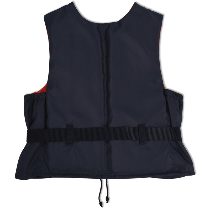 Load image into Gallery viewer, VidaXL Zwemvesten 50 N 30-50 kg marineblauw 4 st
