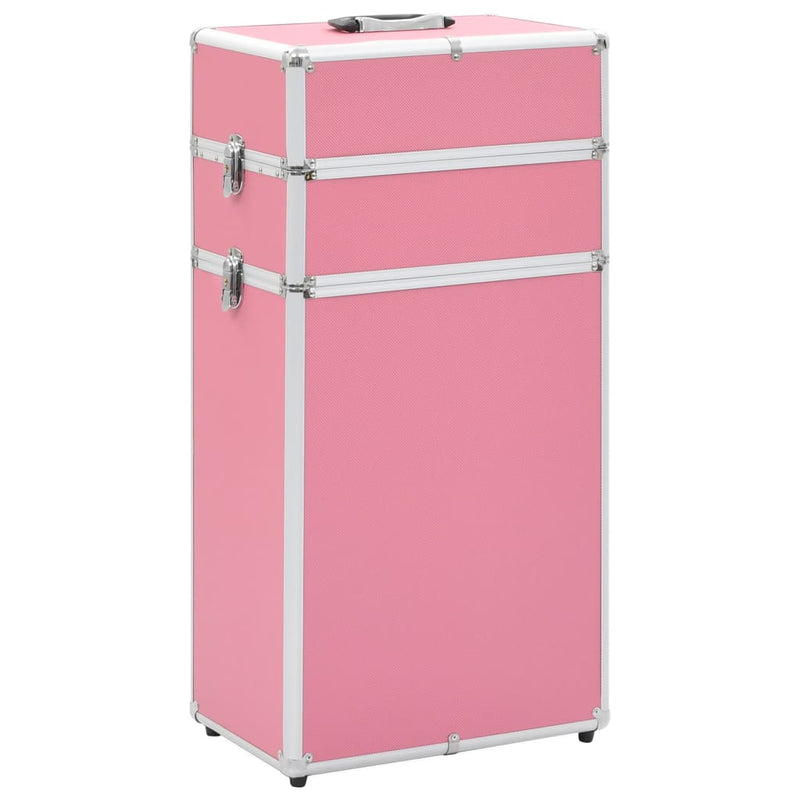 Load image into Gallery viewer, VidaXL Make-up trolley aluminium roze
