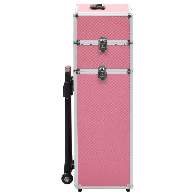 Load image into Gallery viewer, VidaXL Make-up trolley aluminium roze
