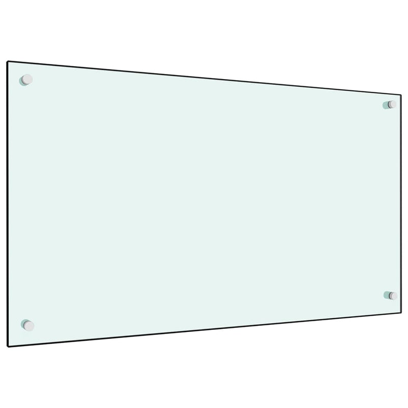 Load image into Gallery viewer, VidaXL Spatscherm keuken 90x50 cm gehard glas wit
