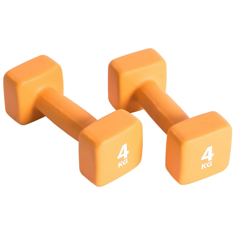 Load image into Gallery viewer, Pure2Improve Pure2Improve Halterset 2x4 kg neopreen oranje
