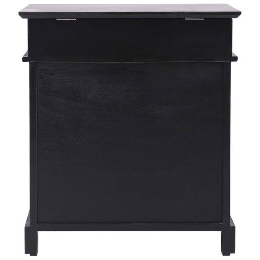 VidaXL Schoenenkast 50x28x58 cm paulowniahout zwart