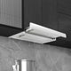 VidaXL Afzuigkap inbouw slank 480 m³ u aluminium roestvrij staal