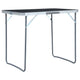 VidaXL Campingtafel inklapbaar met metalen frame 80x60 cm grijs