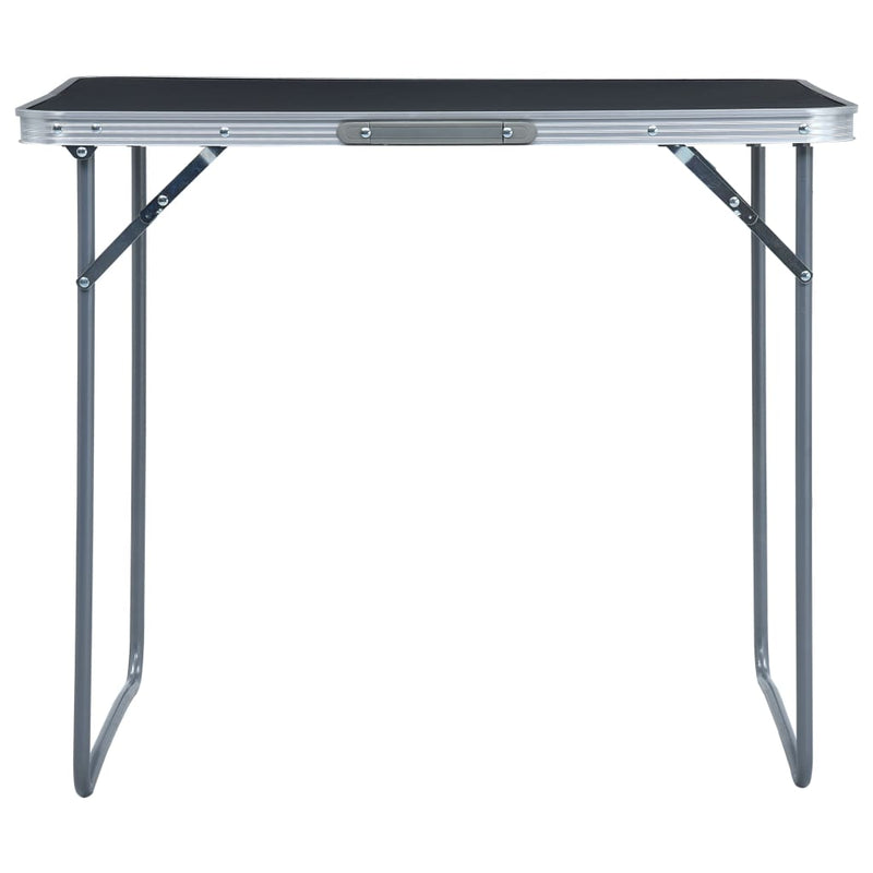 Load image into Gallery viewer, VidaXL Campingtafel inklapbaar met metalen frame 80x60 cm grijs
