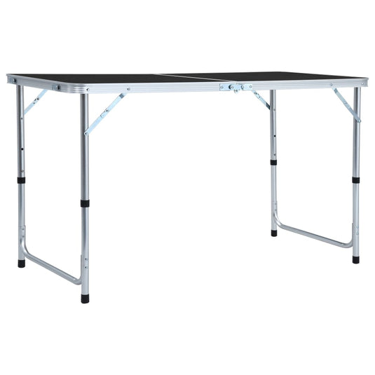VidaXL Campingtafel inklapbaar 120x60 cm aluminium grijs