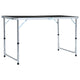 VidaXL Campingtafel inklapbaar 120x60 cm aluminium grijs