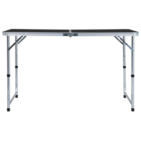 VidaXL Campingtafel inklapbaar 120x60 cm aluminium grijs