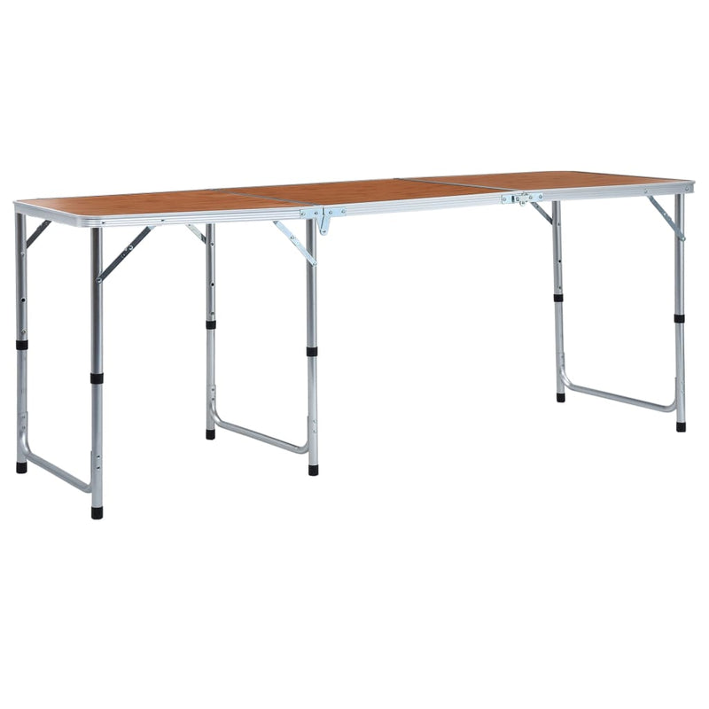 Load image into Gallery viewer, VidaXL Campingtafel inklapbaar 180x60 cm aluminium
