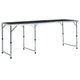 VidaXL Campingtafel inklapbaar 180x60 cm aluminium grijs