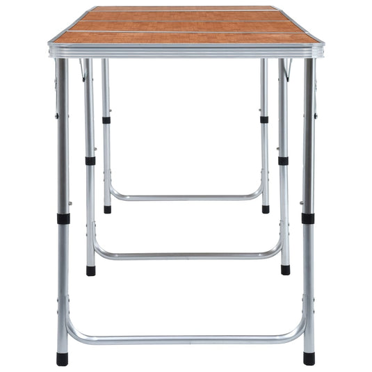 VidaXL Campingtafel inklapbaar 240x60 cm aluminium