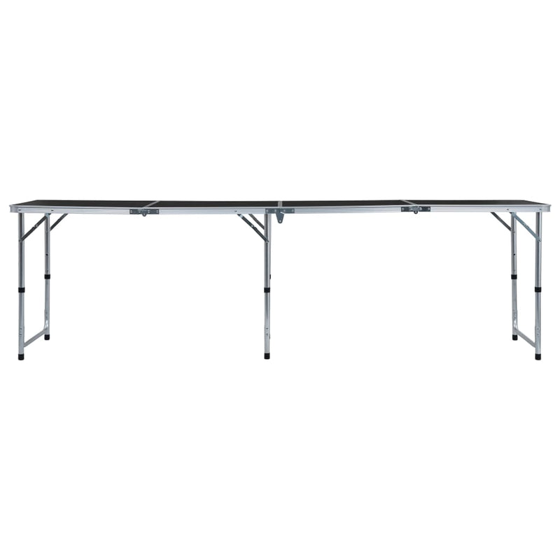 Load image into Gallery viewer, VidaXL Campingtafel inklapbaar 240x60 cm aluminium grijs
