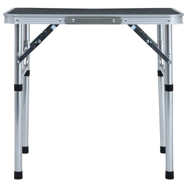 VidaXL Campingtafel inklapbaar 60x45 cm aluminium grijs