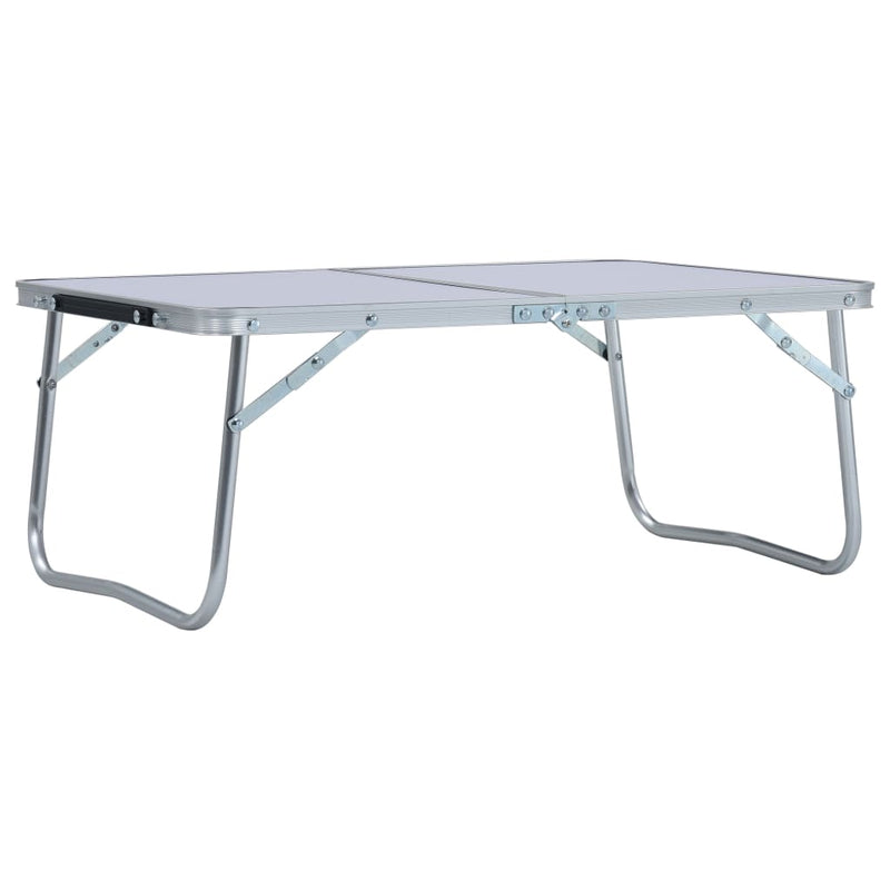 Load image into Gallery viewer, VidaXL Campingtafel inklapbaar 60x40 cm aluminium wit
