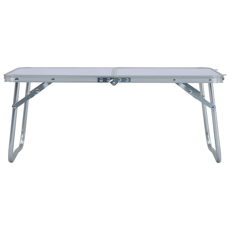 Load image into Gallery viewer, VidaXL Campingtafel inklapbaar 60x40 cm aluminium wit
