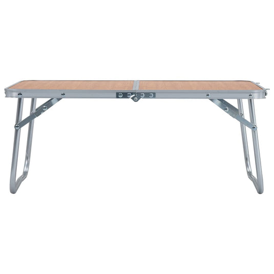 VidaXL Campingtafel inklapbaar 60x40 cm aluminium bruin