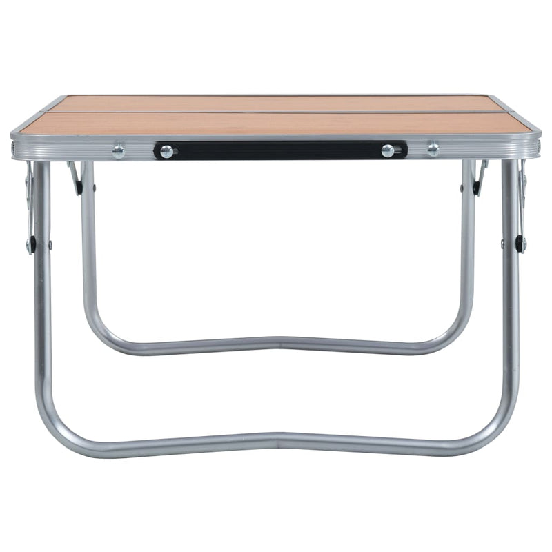Load image into Gallery viewer, VidaXL Campingtafel inklapbaar 60x40 cm aluminium bruin
