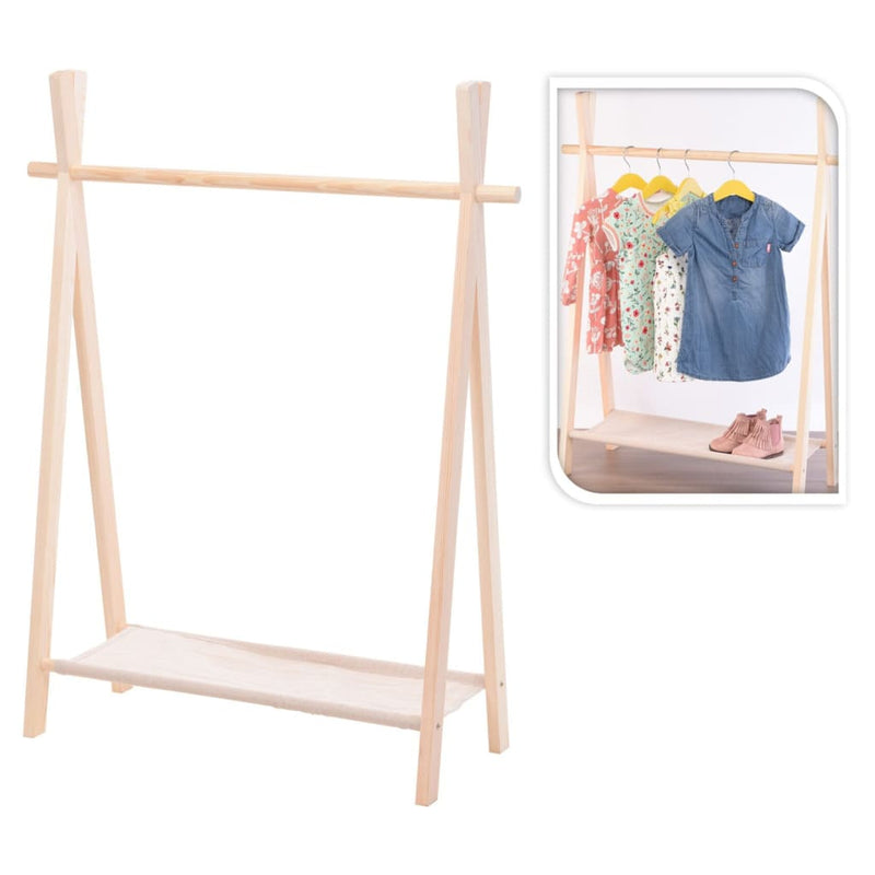 Load image into Gallery viewer, Storage solutions Kinderkledingrek van Beukenhout

