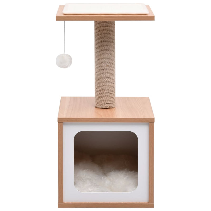 Load image into Gallery viewer, VidaXL Kattenkrabpaal met sisal krabmat 62 cm
