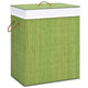 VidaXL Wasmand met 2 vakken 100 L bamboe groen