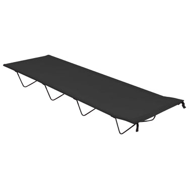 VidaXL Campingbed 180x60x19 cm oxford stof en staal zwart