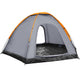 VidaXL Tent 6-persoons grijs