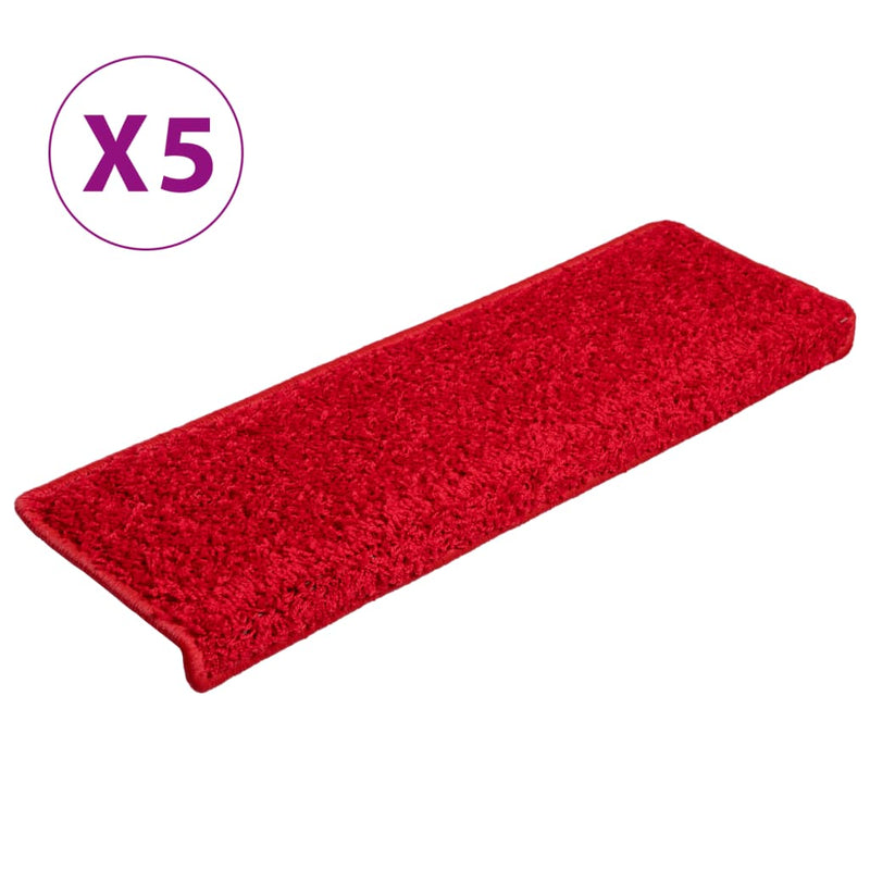 Load image into Gallery viewer, VidaXL Trapmatten 5 st 65x21x4 cm rood
