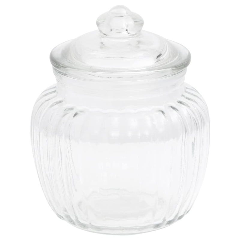 Load image into Gallery viewer, VidaXL Opbergpotten 6 st 500 ml glas
