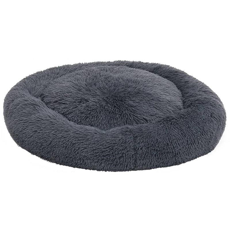 Afbeelding laden in galerijviewer, VidaXL Honden- kattenkussen wasbaar 90x90x16 cm pluche donkergrijs
