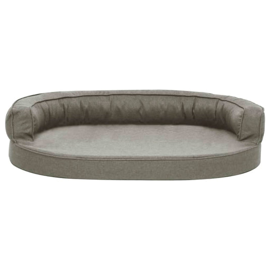 VidaXL Hondenbed ergonomisch linnen-look 75x53 cm grijs