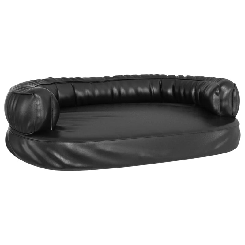 Afbeelding laden in galerijviewer, VidaXL Hondenmand met ergonomisch schuim 88x65 cm kunstleer zwart
