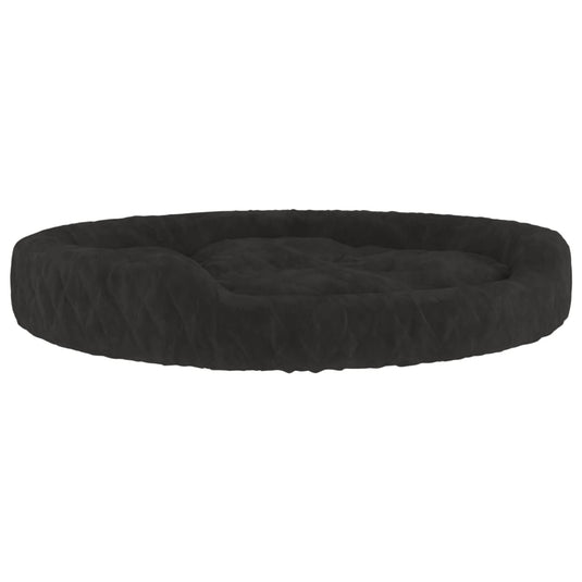 VidaXL Hondenmand 70x55x23 cm pluche zwart