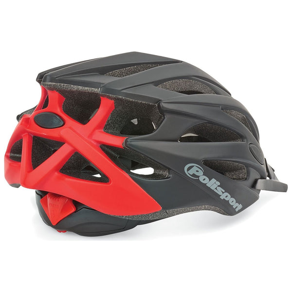 cycling helmet twig unisex 55/58 cm easy-lock black/red