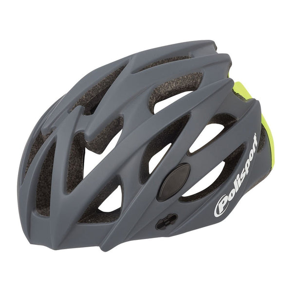 polisport twig bicycle helmet m 55-58cm black/grey