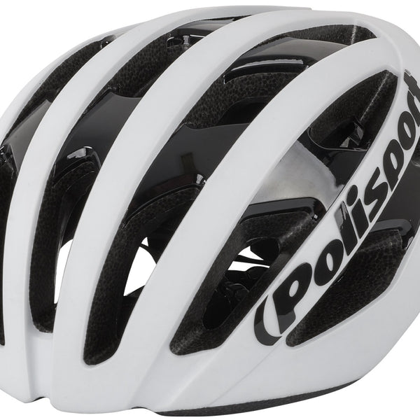 polisport light pro bicycle helmet l 58-62cm matt white/black