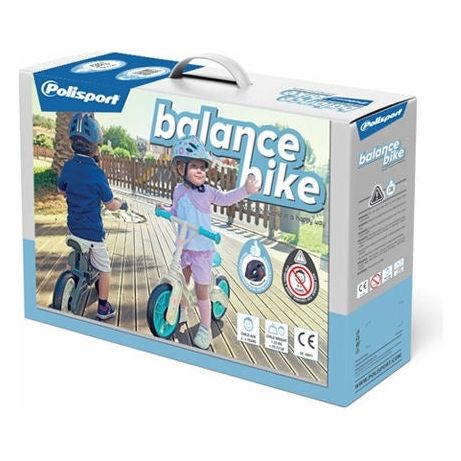 polissport balance bike gray balance bike cream finish