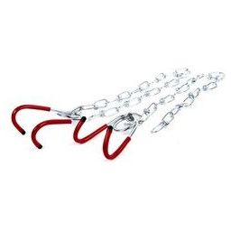 Set of hanging hooks with chain plastic coated
