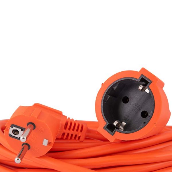 Load image into Gallery viewer, Topgear TOPGEAR Verlengsnoer oranje 2x1.0 20 meter
