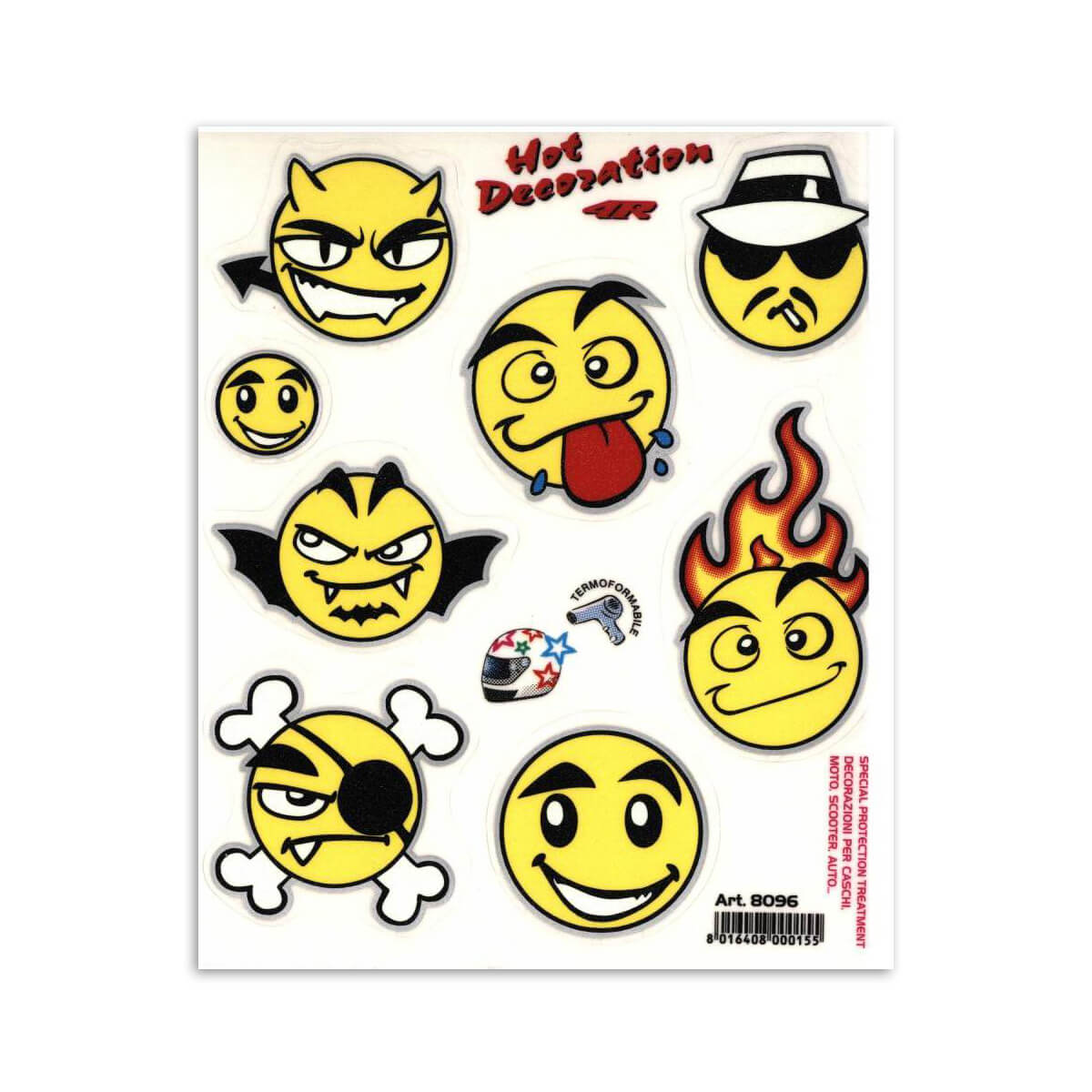Sticker set emoticons