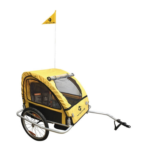 M-wave child trailer kidcar black/yellow