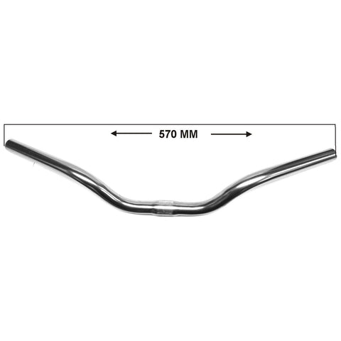 Hzb handlebar bent steel silver 57 cm 6200064