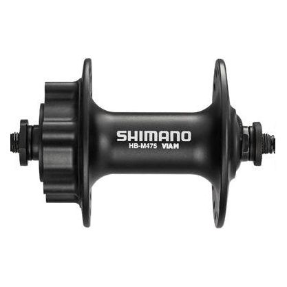 Shimano hb-m475 voornaaf schijfrem 6 gaats uitval 32 gaats mat zwart