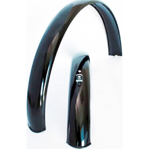 Set mudguards 22" cpl. steel black