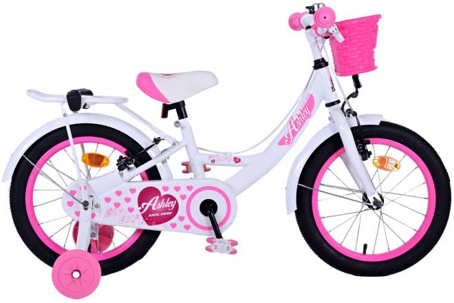 Load image into Gallery viewer, Volare Ashley Kinderfiets Meisjes 16 inch Wit Twee Handremmen
